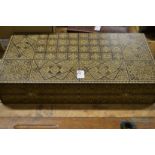 An eastern decoratively inlaid backgammon board.