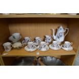 Royal Albert Queen's Messenger coffee service and other decorative china.