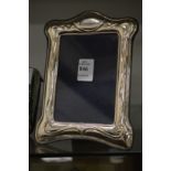 An Art Nouveau silver photograph frame.