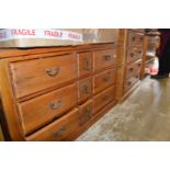 Two large modern pine chests of drawers.