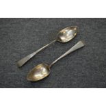 Two Georgian silver spoons.