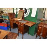 A 19th century gentleman's mahogany dressing table.