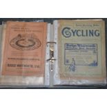 A quantity of cycling magazines, late 19th century and later.