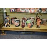 Royal Doulton character jugs and figures.