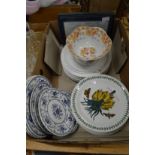 Port Meirion and other plates etc.