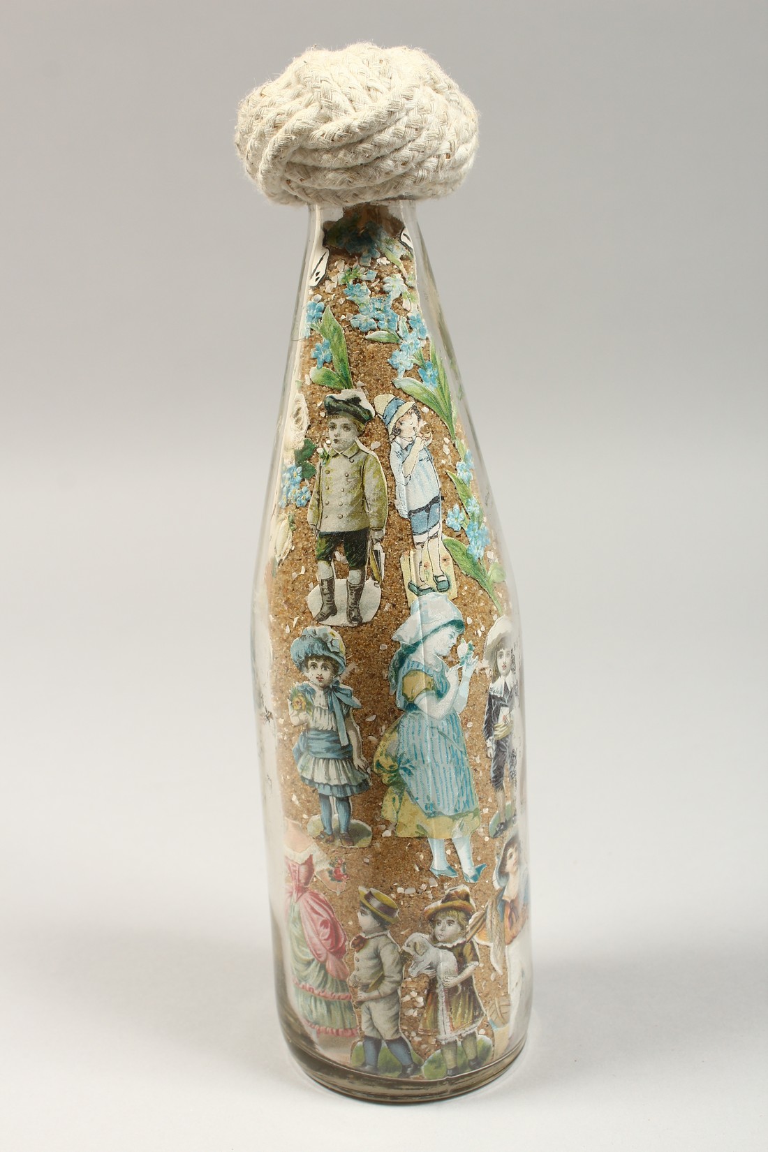 A LOVE TOKEN BOTTLE, DATED 1891. 10.5ins high. - Image 5 of 8