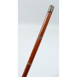 A WALKING CANE with stanhope handle depicting Berlin "Dom" Cathedral, with twist-off fountain pen,