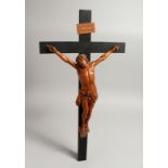 A VERY GOOD 19TH CENTURY BOXWOOD CORPUS CHRISTI. Signed Merer.