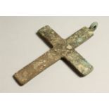 A LARGE ROMAN METAL CROSS 6ins long.