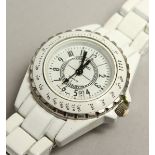 A WHITE CHANEL WATCH Z G 58098.