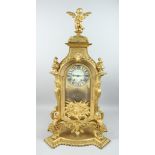 A SUPERB 19TH CENTURY FRENCH ORMOLU MANTLE CLOCK BY RANGO, PARIS, the eight day movement striking on