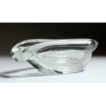 AN ART DECO POURING DISH 6.5ins high.