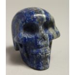 A SMALL LAPIS SKULL. 2ins