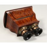A 19TH CENTURY BURRWOOD STEREO VIEWER.