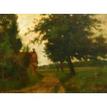 Yeend King (1855-1924) British, 'A bit of Hampstead', oil on canvas, signed, inscription verso on