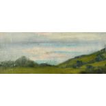 Early 20th Century, two plein air oil sketches, one 5" x 8", the other 4" x 9" (2).