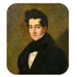 Continental School, Circa 1831, a head and shoulders portrait of a young gentleman, oil on canvas,