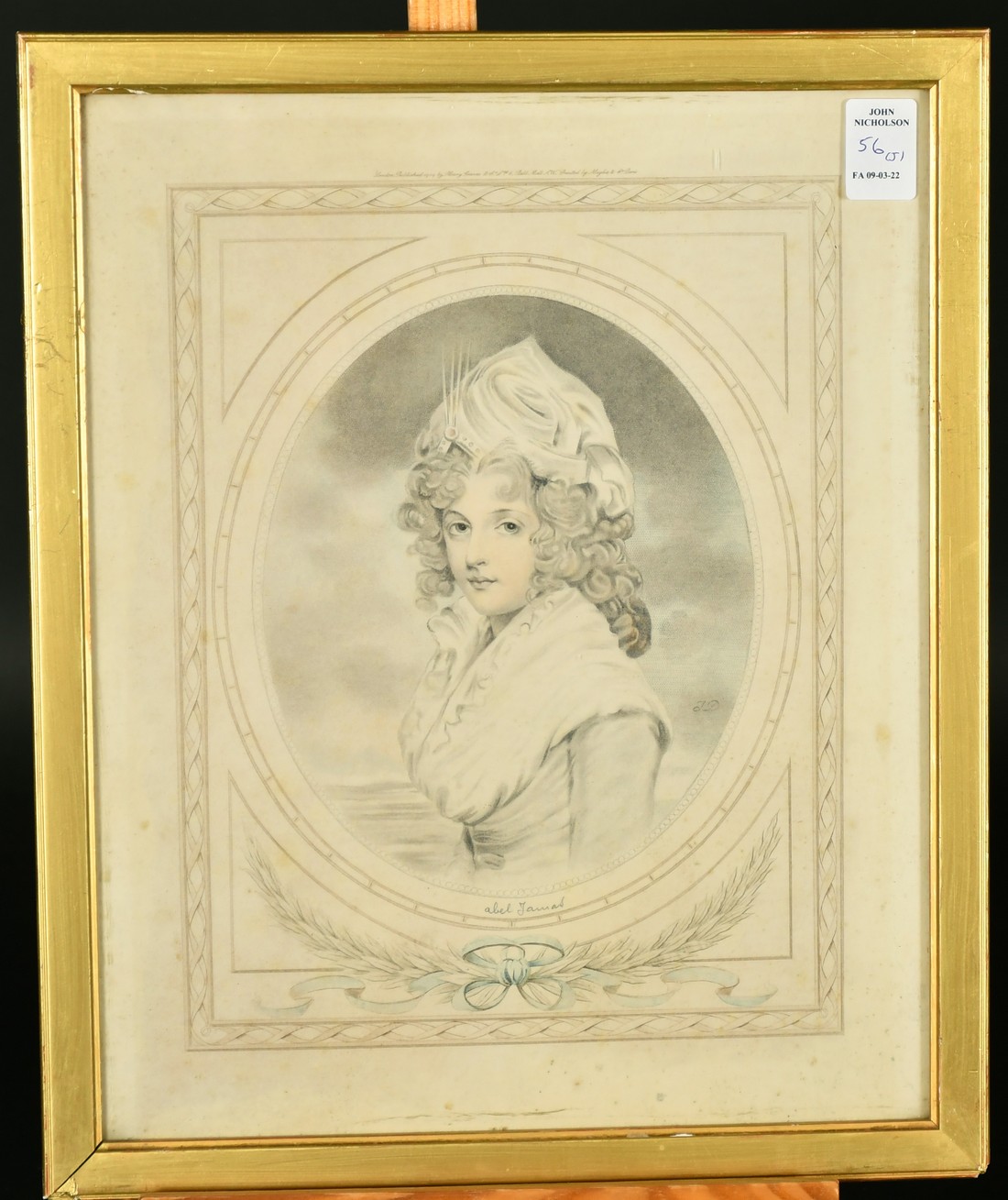 After John Downman (1750-1824) Five coloured lithographs, Portraits of ladies, published 1908 and - Image 4 of 6