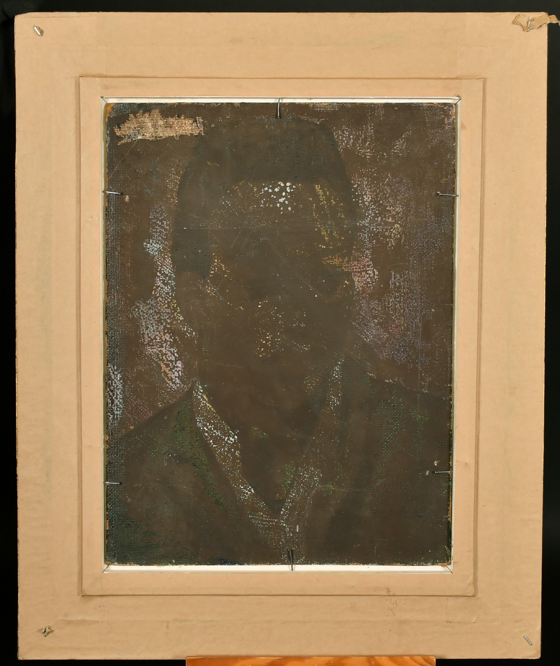 20 Century, Portrait of a lady seated with her feet on a stool wearing a green jacket, oil on - Image 3 of 5