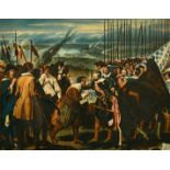 Joseph West after Velazquez, 'The Surrender of Breda to General Spinola', watercolour, 10.5" x 14".