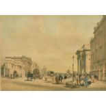Thomas Shotter Boys, Two 19th Century hand-coloured lithographs of London, The Club House Pall Mall,