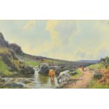 John White (1851-1933) British, 'The pool Bridestowe, Dartmoor,' watercolour, signed and dated 1902,