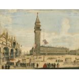 A set of four hand-coloured engravings of Venetian scenes, each 10.5" x 14" (4).