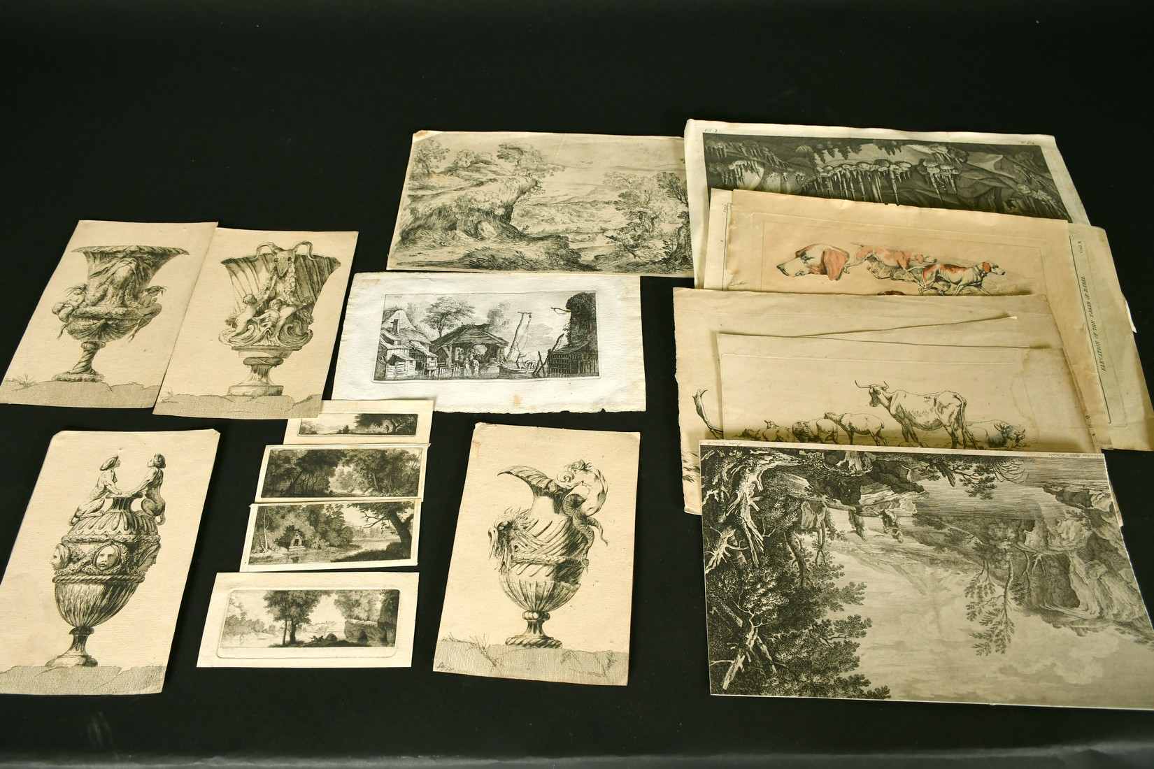 A collection of Old Master and later prints, mostly landscapes andanimals, from 1" x 3.5" to 14. - Image 3 of 3