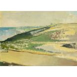 20th Century possibly Scandinavian School, an extensive coastal landscape, oil on canvas laid on