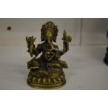 A good small Chinese bronze figure of Ganesh.