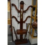 A Victorian mahogany hall stand.