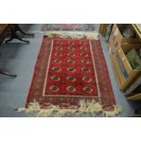 A Bokhara rug.