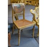 A 19th century painted occasional chair.