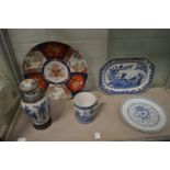 Japanese and Chinese porcelain.