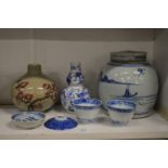 A small group of Chinese and Japanese porcelain.