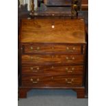 A George III mahogany bureau.