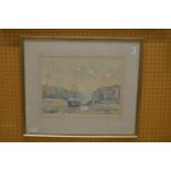 Ray Balkwill "West Country Estuary" watercolour, signed.