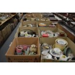 A large quantity of household and decorative china.