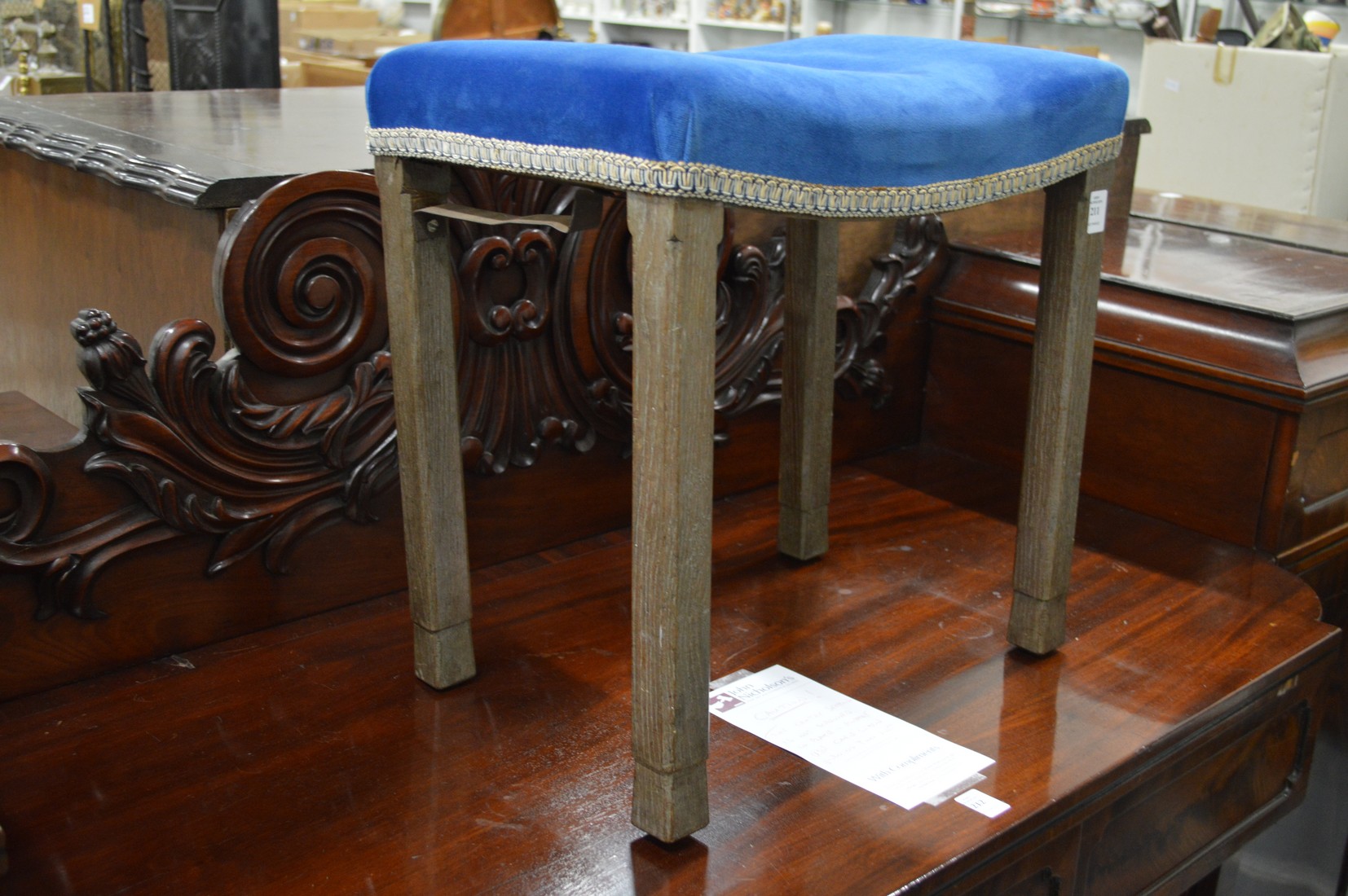 A George VI Coronation stool.