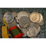 Various coins.