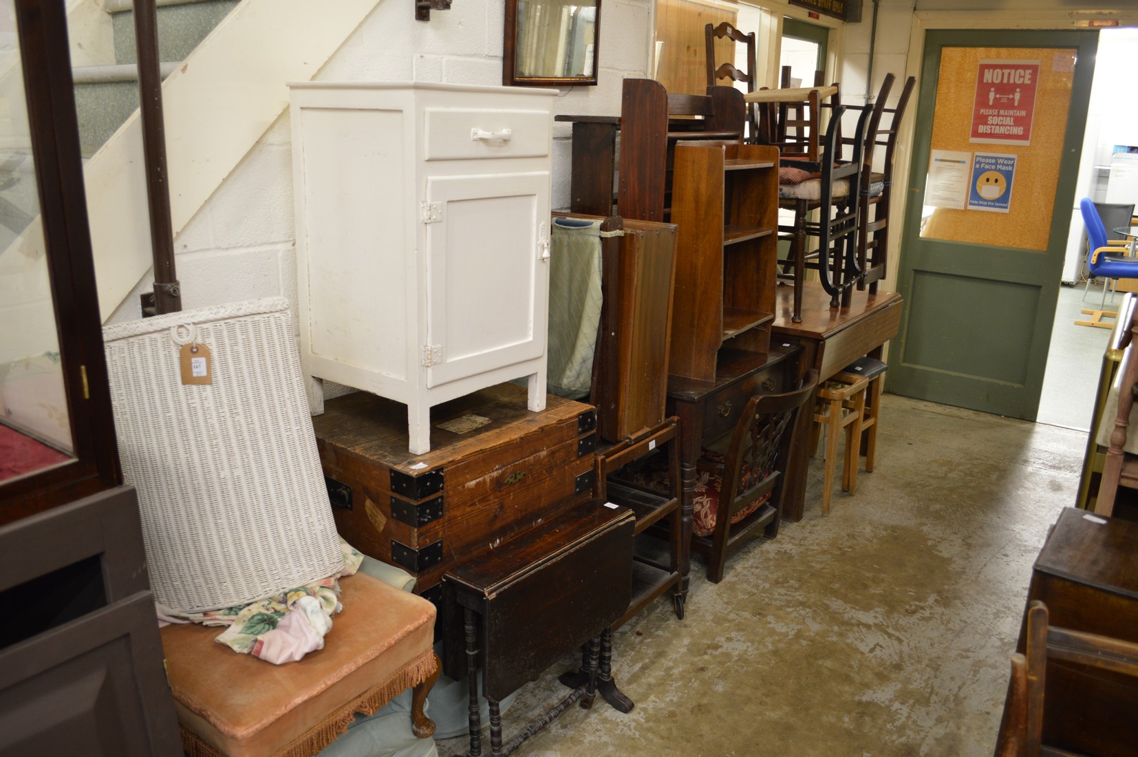 A large quantity of household furniture.