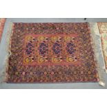 An unusual small Persian rug.