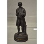 A small basalt model of Josiah Wedgwood.