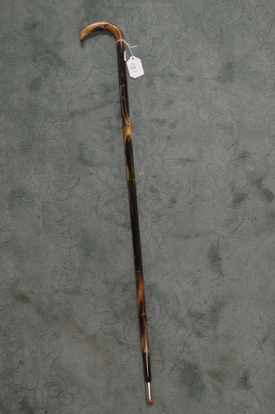 A horn walking stick.