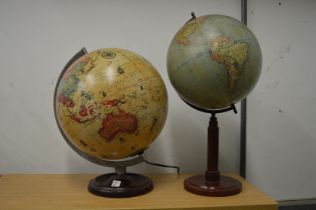Two globes.