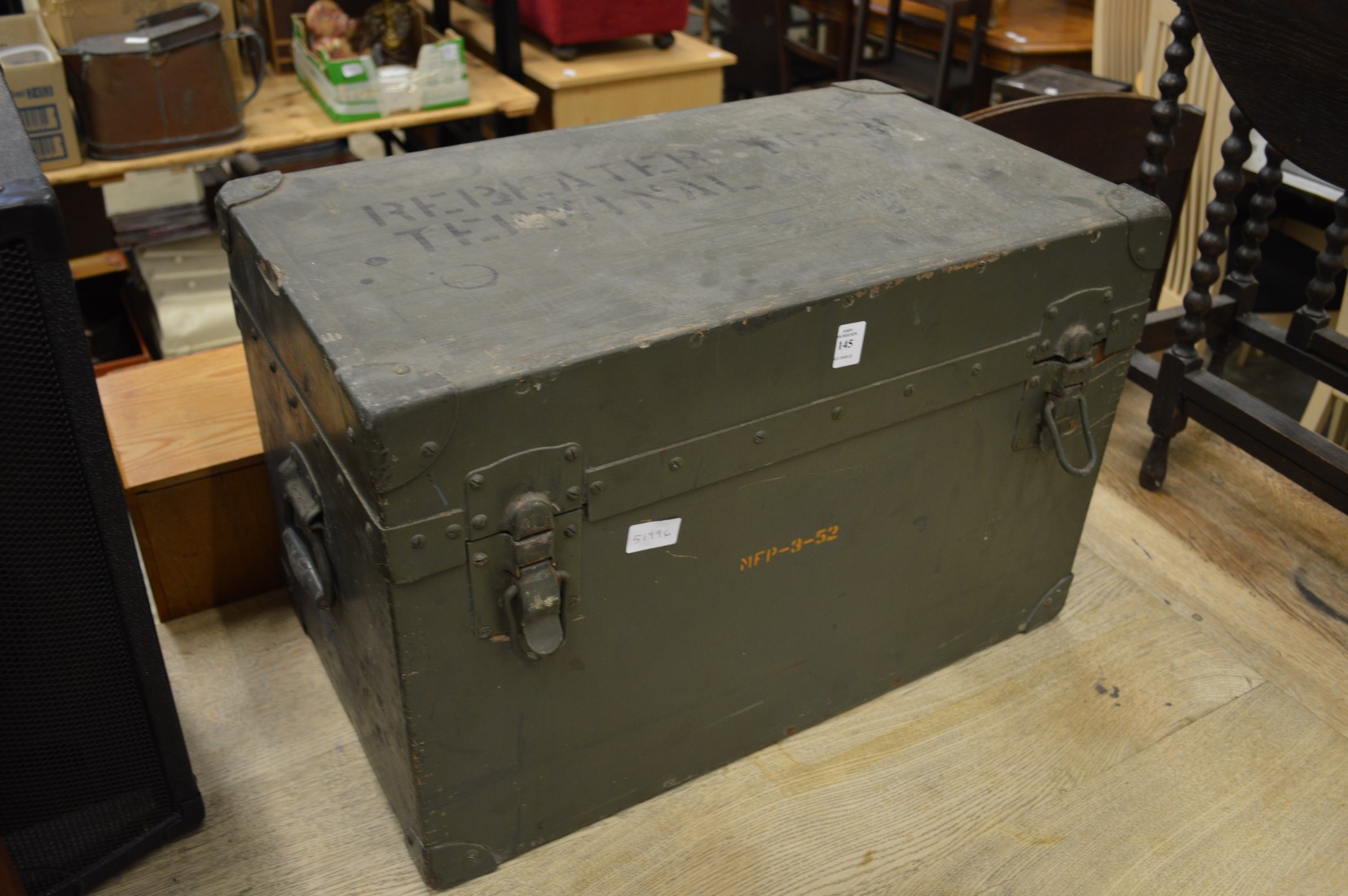 A military trunk.