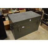 A military trunk.