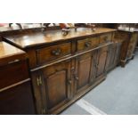 An oak dresser.