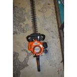 A Stihl HS45 petrol hedge trimmer.