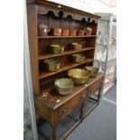 An oak dresser.